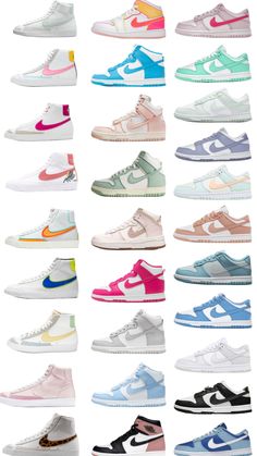 #jordans Different Types Of Nike Shoes, Cutest Nike Shoes, Nuke Shoes, Cute Shoes Jordans, Sims 4 Jordans, Cute Jordans For Women, Cute Shoes Nike, Nike Jordans Women