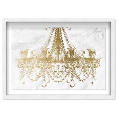 a white and gold chandelier hanging from the ceiling