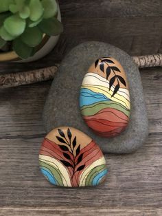 Zen Painted Rocks, Boho Painted Rocks, Rock Decorating Ideas, Stone Painting Ideas Creative Rock Art, What To Paint On Rocks, Paint Rocks Ideas, Painted Rocks Ideas Creative, Painted Crystals, Cool Rock Painting Ideas