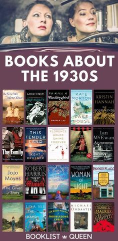 books about the 1930s are featured in this poster