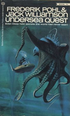 a book cover with an octopus and ship in the background