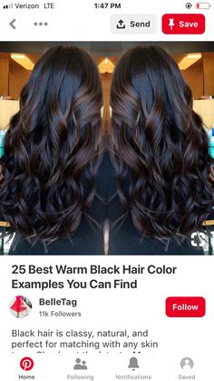 Winter Highlights For Black Hair, Baliage Hair Black, Chocolate Bayalage Hair, Caramel Bayalage On Dark Hair, Chocolate Bayalage Hair Dark Brown, Dark Brown Hair With Ash Highlights, Chocolate Highlights On Black Hair, Black Hair With Caramel Balayage