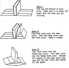 instructions to make an origami book