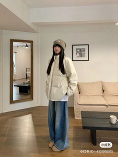 xiaohongshu fashion Hokkaido Outfit, Seoul Outfits, Ropa Indie Kid, Seoul Aesthetic, Cold Outfit, Modest Fits, Winter Fit, Fashion Vocabulary