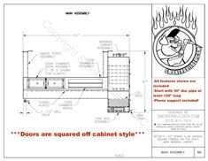 an architectural drawing shows the details for a fire hydrant and how to use it