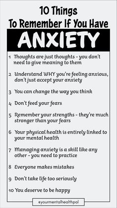 10 things to remember if you have anxiety Losing 40 Pounds, Mental Health Facts, Awareness Quotes, Things To Remember, Mental And Emotional Health, Coping Skills, Self Improvement Tips