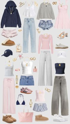 Preppy Inspiration, Preppy Summer Outfits, Downtown Outfits, Outfit Inspo Casual, Trendy Outfits For Teens, Cute Lazy Day Outfits, Cute Outfits For School, Cute Preppy Outfits