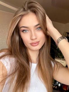 Fair Blue Eyes Hair Color, Blue Eyes Dark Blonde Hair, Soft Brown Hair Blue Eyes, Dark Blue Eyes Hair Color, Very Fair Skin Hair Color, Light Brown Hair On Fair Skin, Golden Brown Hair Blue Eyes, Brown Hair Brown Eyes Pale Skin, Hair Color For Dark Blue Eyes