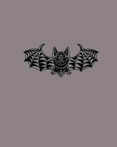 a bat on a gray background