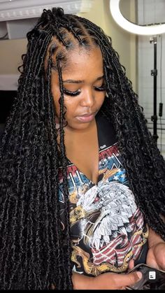 Locs Spirituality, Jaded Faux Locs, Box Braid Hair, Boho Locs, Box Braid, Braid Hair, Hairstyles Braids