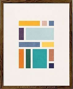 an image of colorful squares on white paper