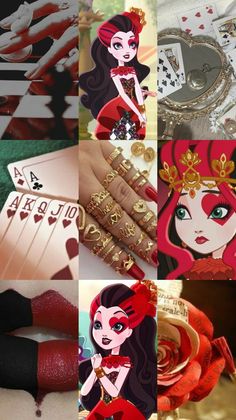 Ever After High Makeup Looks, Ever After High Halloween, Ever After High Costumes, Lizzie Hearts Aesthetic, Ever After High Lizzie Hearts, Lizzy Hearts, Ever After High Aesthetic, Lizzie Hearts, Heart Costume