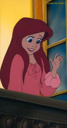 ariel from the little mermaid with her hand out