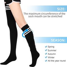 Cheap Black Knee-high Socks, Cheap Tight Fit Thigh High Leggings, Cheap Thigh-high Tights For Parties, Cheap Over-the-knee Socks, Cheap Thigh High Socks For School, Cheap Fitted Knee-high Socks, Cheap Breathable Knee-high Socks, Extra Long Thigh High Socks, Thigh Belts