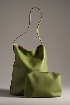 Polyurethane One removable inner pouch Magnetic closure Imported | Tall Bucket Bag by Anthropologie in Green, Women's, Polyurethane Safari Chic, Green Fits, Candles For Sale, Chic Shop, Shop Makeup, Diy Couture, 50 Fashion, Green Bag, Style Icon