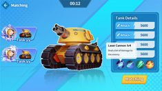 a screen shot of the game tank details