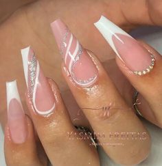 Color For Nails, Tie Dye Nails, Classy Acrylic Nails, Long Acrylic Nails Coffin, Acrylic Nails Coffin Pink, Bride Nails, Short Acrylic Nails Designs