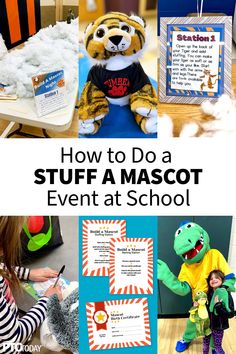 how to do a stuffie event at school with stuffed animals and other things on the table