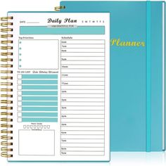 the daily planner is open and ready to be used by someone who wants to do something