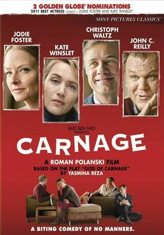 a movie poster for the film carnage