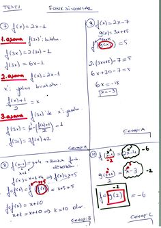 two sheets of paper with different types of graphs