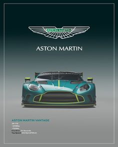 an advertisement for the new bentley racing team, featuring a blue and green race car