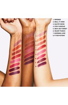 What it is: A weightless, moisture-matte lipstick that delivers a blur of soft-focus color.What it does: This matte lipstick was developed to replicate a backstage technique-blending out the edges of matte lipstick for a hazy effect. Its groundbreaking formula contains moisture-coated powder pigments that condition and hydrate your lips. The result is a zero-shine look with a cushiony, lightweight balm feel.How to use: Prep with a primer before applying, then smooth directly onto your lips from Mac Makeup Foundation, Powder Matte Lipstick, Mac Powder Kiss Lipstick, Lipstick Mac, Kiss Lipstick, Mac Powder, Bright Red Lipstick, Velvet Teddy, Best Concealer