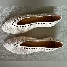 Sezanne Ivory Low Anya Ballerina Flats. Size It 41 Or Size 10 New Sf Knit Shoes, Lady Diana Spencer, Diana Spencer, Lady Diana, Ballerina Flats, Loafer Flats, Loafers, Size 10, Cream