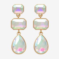 Included: 1 Pair of EarringsEarring Back: PostMetal Color: Gold ToneEarring Length: 15mmEarring Width: 54mmCare: Wipe CleanStone Type: 6 GlassEarrings Type: Post EarringsEarrings Style: Drop EarringsMetal: ZincCountry of Origin: Imported Glass Drop Earrings, Earrings Drop, Winx Club, Earrings Color, Jewellery And Watches, Beautiful Jewelry, Gold Tones, Women Jewelry, Drop Earrings