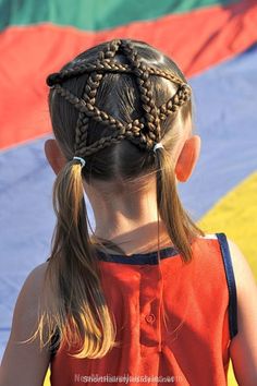 Cutest-Hairstyles-for-your-Little-Girl-in-2015-8 » New Medium Hairstyles Simple Hairstyles, Bridesmaid Hair Half Up, School Hairstyles, Star Hair, Crazy Hair Days, Black Braids, Kids Black