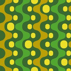 an abstract green and yellow background with circles