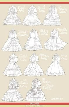 the paper dolls are all dressed up in their wedding gowns and veils,