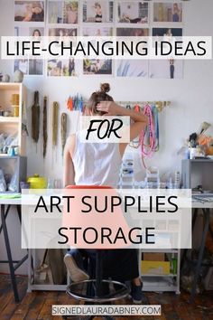 More Art Supplies Storage Ideas, Dream Art Room, Art Studio Storage, Art Supplies List, Small Art Studio, Travel Art Kit, Art Studio Space, Art Supplies Storage, Art Studio Organization