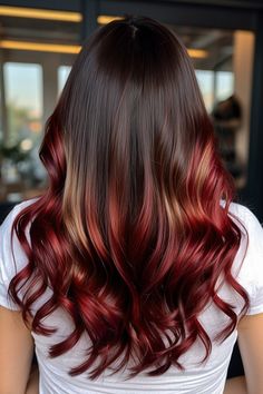 Discover 10 stunning hairstyle ideas specifically curated for brunettes with red undertones. From sleek bobs to glamorous curls, find the perfect style to enhance your unique hair color. Dark And Red Hair, Brunette With Red Undertones, Brunette With Red, Unique Hair Color, Red Brunette, Glamorous Curls, Hairstyles For Brunettes, Hair Color Unique, Stunning Hairstyles