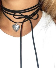 Denim And Diamonds, Black Choker Necklace, Dream Gift, Black Choker, Girly Jewelry, Heart Jewelry