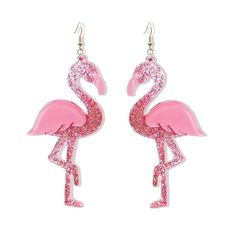 PRICES MAY VARY. Pink Flamingo Earrings : Flamingo means that loyal love and free and independent soul. This is a classic flamingo tassel earring, ideal for summer season. You need to possess a flamingo earring to represents your temperament. Flamingo Earrings : Our flamingo drop earrings are mainly made of acrylic and stainless steel hook, nickel free and lead free,cadmium-free, Safe for hypoallergenic sensitive ear. Valentine's Day Earrings : Whether it's a formal or a casual occasion, our fau Pink Hypoallergenic Earrings For Valentine's Day, Pink Drop Earrings For Valentine's Day, Flamingo Meaning, Playful Pink Earrings For Valentine's Day, Beaded Flamingo Earrings, Flamingo Earrings, Tassel Earring, Female Friends, Bff Gifts