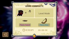 a screen shot of the game complete level mode