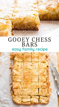 gooey cheese bars are easy to make and delicious for the whole family they're ready to eat