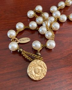 30" Long Golden Floral Swirl Antique Button Necklace – The Elegant Muse