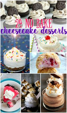 24 no bake cheesecake desserts that are easy to make and delicious for the whole family