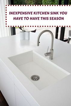 a kitchen sink with the words expensive kitchen sink you have to have this season