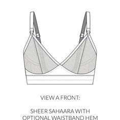 Our new Sahaara pattern is a beginner friendly, wireless bra pattern featuring sheer tulle, solid or lace cup options. The light weight fabrics, low cut neckline, and minimal design gives the perfect relaxed look without compromising comfort and support. An optional waistband hem offers extra comfort and support.  THRE Wireless Bra Pattern, Hair Growth Women, Bra Sewing Pattern, Bra Sewing, Sewing Bee, Bra Pattern, Beautiful Bra, Comfortable Bras, Wireless Bra