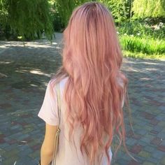 Long Pink Hair With Bangs, Platinum Pink Hair, Pastel Hair Pink, Light Pink Hair, Pastel Pink Hair, Haircut Styles, Light Hair Color, Hair Color Pink, Trendy Hair Color