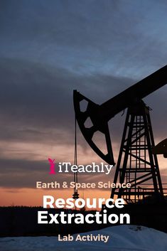 an oil pump with the words teachly earth and space science resources