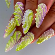 Chameleon Nails, Acrylic Nails Coffin Pink, Acrylic Nails Coffin, Nails Coffin, Nail Artist, Coffin Nails, Nail Inspo