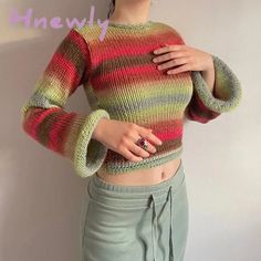 Pattern：SLIM Yarn Thickness：Regular yarn Percentage of Material：81%-90% Season：Winter Age：Ages 18-35 Years Old Thickness：STANDARD Model Number：Knitted Pullovers [20231025] window.adminAccountId=243183710; Sweaters Striped, Maternity Sweater Dress, Ripped Jeans Style, Ripped Jeans Women, Satin Shirts, Mom Pants, Fairy Outfit, Vintage Boho Dress, Fairy Dresses