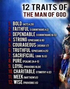 the twelve acts of the man of god are depicted in this graphic above an image