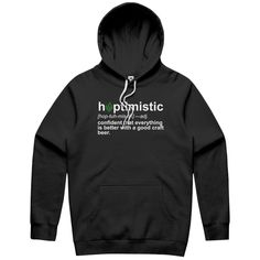 Craft Beer Funny Shirt Hoptimistic Defintion Hoodie Domestic Engineer, Galaxy Hoodie, Man Of The House, St Patrick's Day Gifts, 40th Birthday Gifts, Funny Hoodies, Sports Design, Vintage Sports, Stand By Me