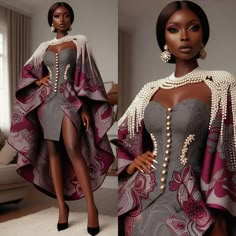 How to create fashion illustrations like this with your phone ⬆️⬆️ Corset Fashion Outfits, African Prom Dresses, African Styles, Funky Dresses, Short Dress Styles, African Fashion Ankara, African Fashion Women Clothing