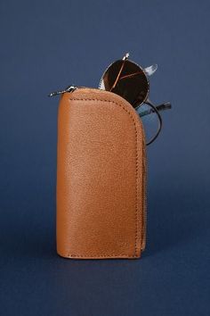 Leather Double Eyeglass Case · Tan by Capra Leather Modern Rectangular Pencil Case For Travel, Modern Brown Travel Accessories For Daily Use, Modern Everyday Pencil Case, Versatile Everyday Cases With Case Included, Functional Brown Everyday Cases, Modern Protective Case For Everyday Use, Versatile Everyday Rectangular Case, Everyday Portable Rectangular Case, Modern Brown Cases For Everyday Use